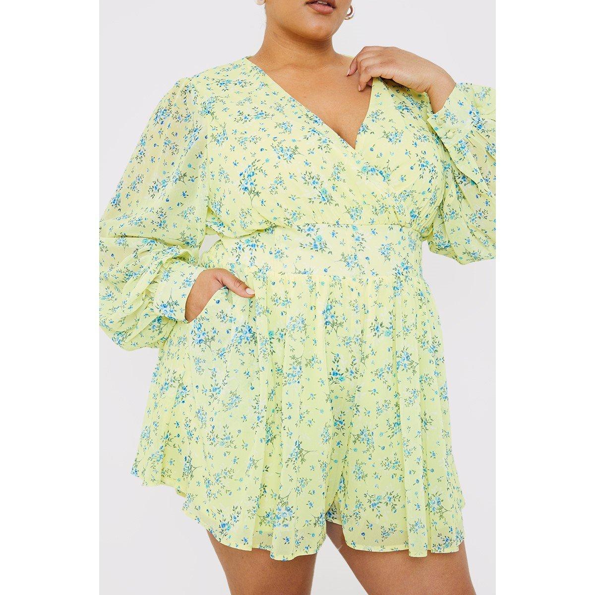 In The Style Studio In The Style Curve Wrap Playsuit