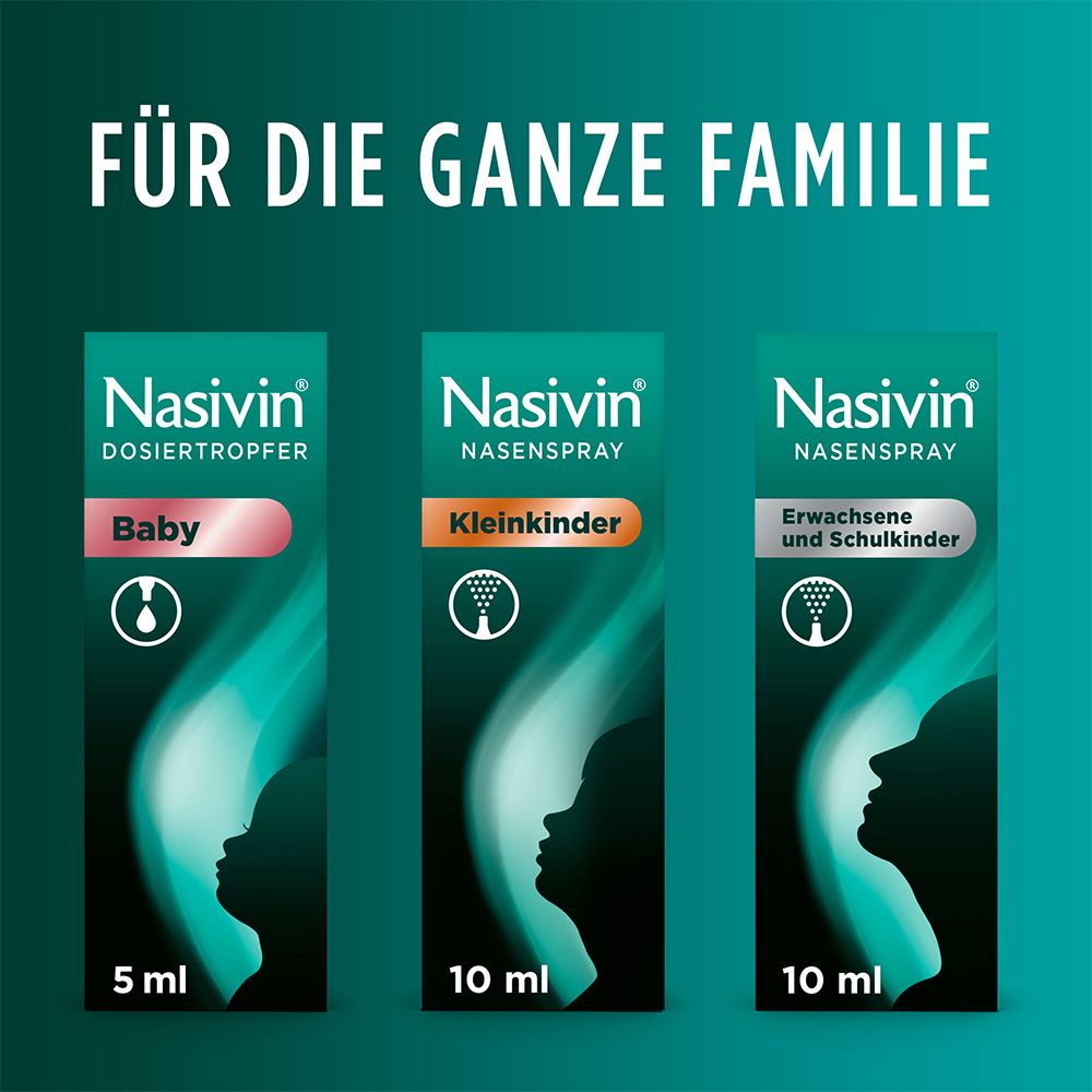 Nasivin® Nasenspray ohne Konservierungsstoffe Erwachsene und Schulkinder,