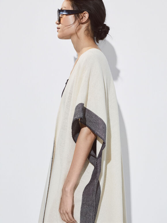 Caftan de estrutura aberta - Cru
