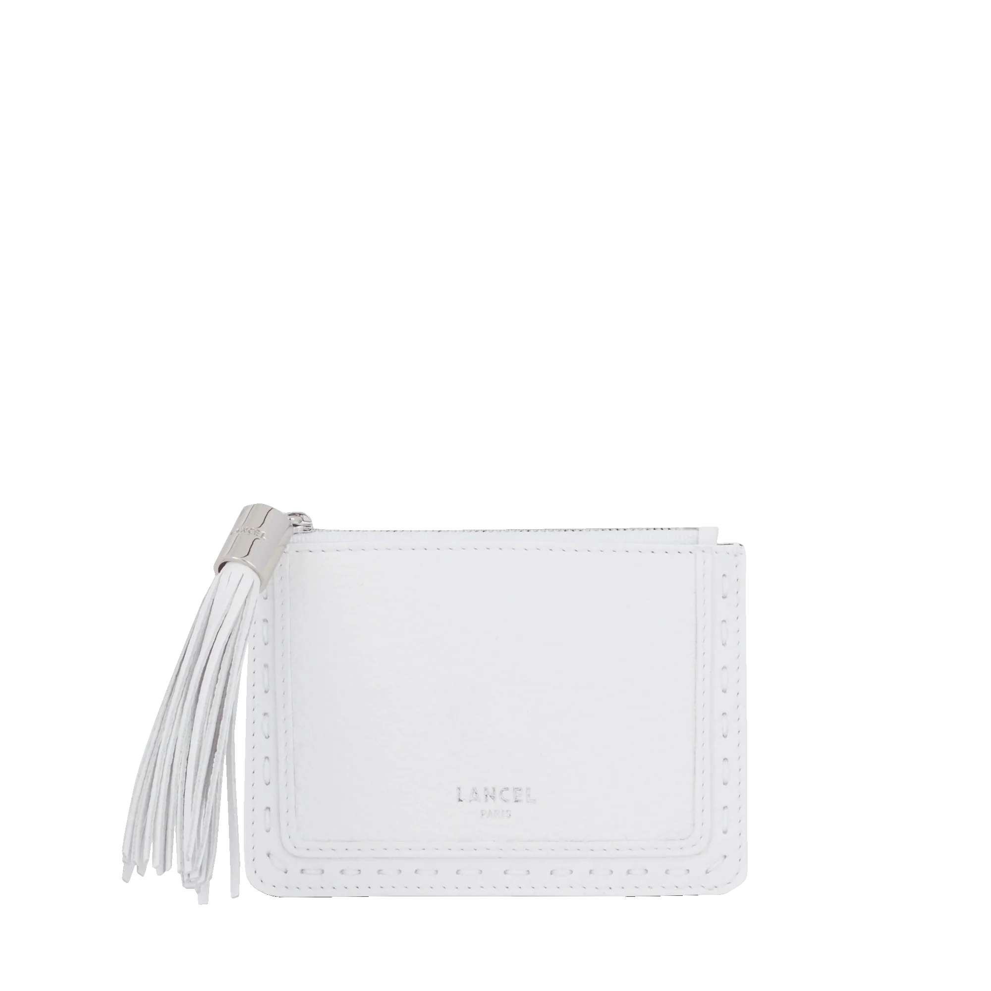 Porte-cartes zippé L Premier Flirt de Lancel-Blanc Optique