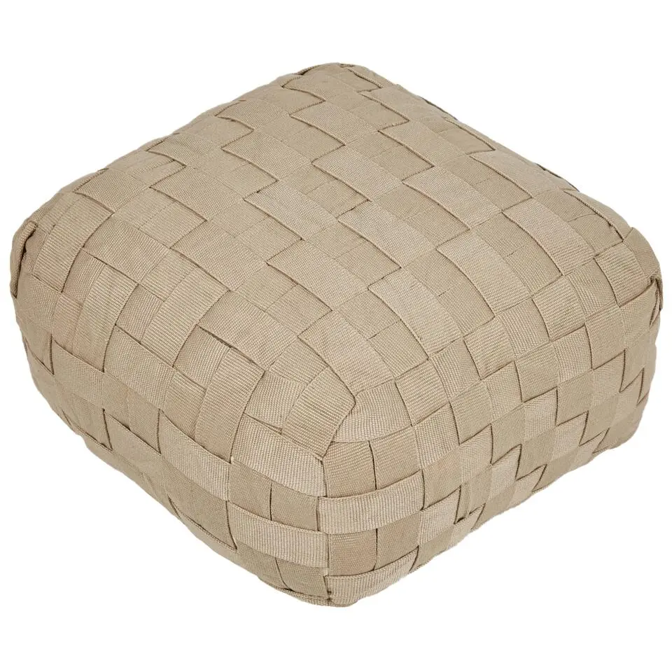 BODLA - Buitenpoef - Beige - 50 x 50 cm - Synthetisch materiaal