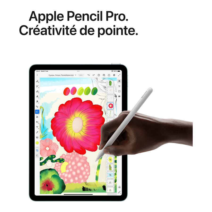 Apple iPad Air M2 2024 11 pouces Wi-Fi - 512 Go - Mauve