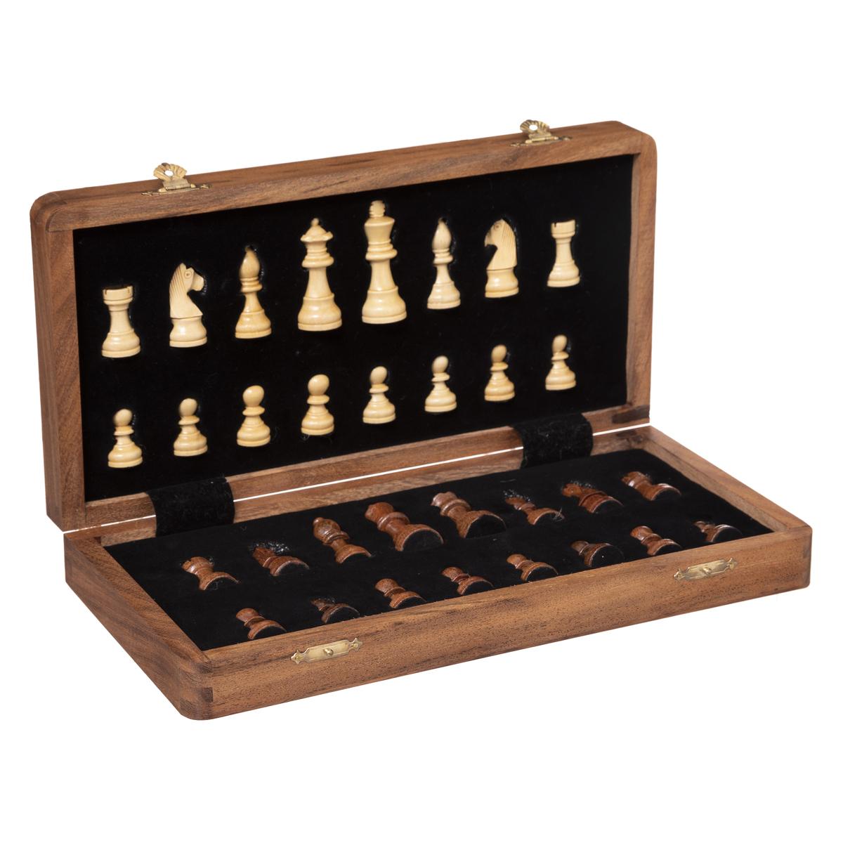 JEU D ECHEC BOIS LANEY 30.5X30.5CM