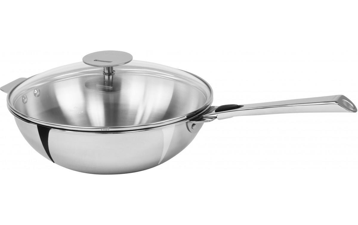 Wok Casteline 28 cm<br>Wok aus Edelstahl mit abnehmbarem Griff