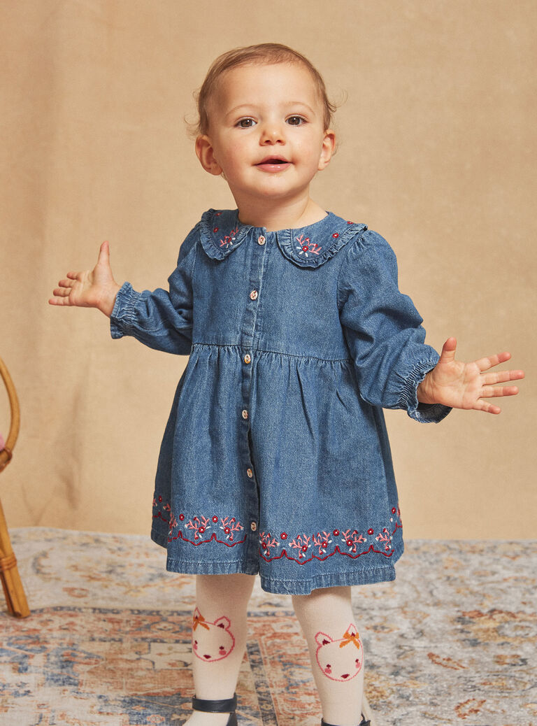 Robe bleue en jean