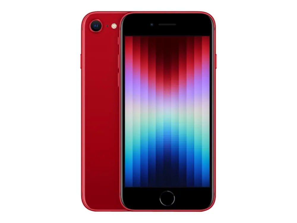 Apple iPhone SE (3rd generation) - (PRODUCT) RED - 5G smartphone - dual-SIM / Intern hukommelse 128 GB - LCD-skærm - 4.7