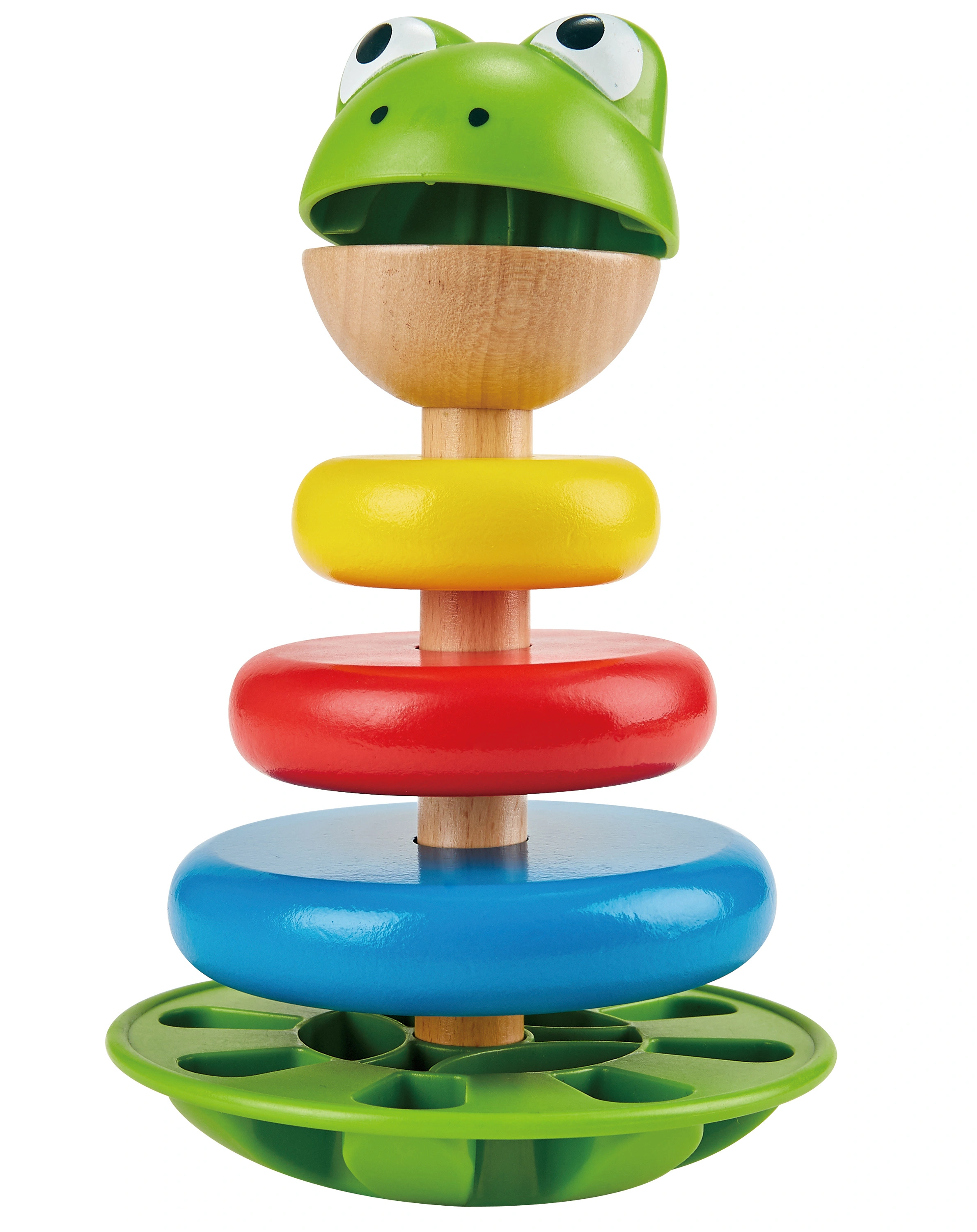 Stapelspiel FROSCH aus Holz