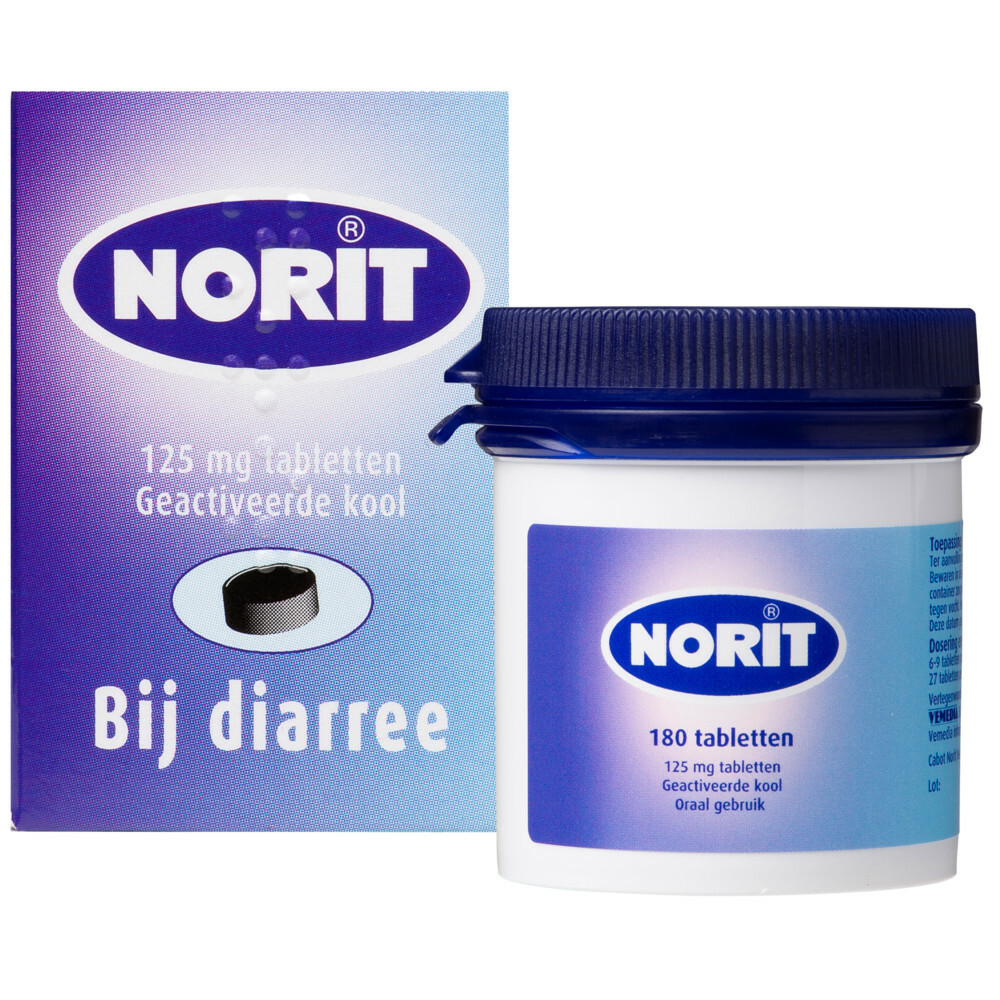 Norit Tabletten 125 mg180 stuks