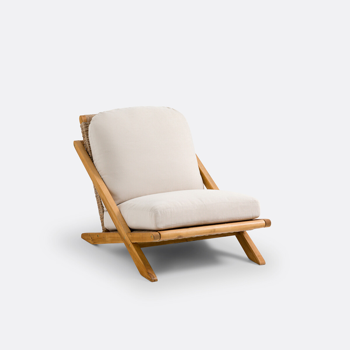 LA REDOUTE INTERIORS<br>Poltrona de exterior Lage, acácia, Cossi