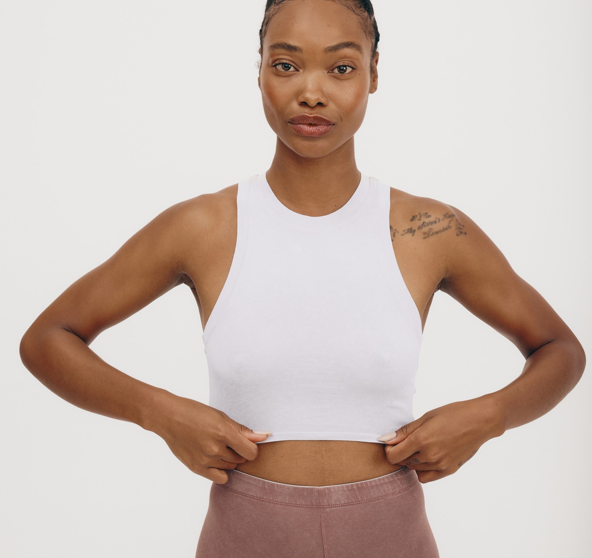 ORGANIC COTTON<br>Core Crop Tank Top