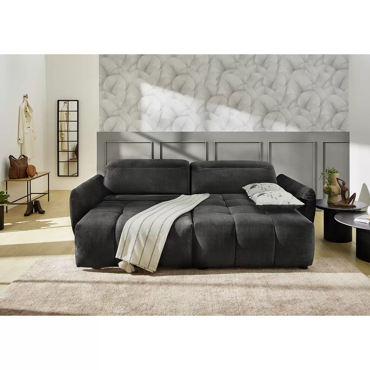 Ecksofa Zoom 214x130 anthrazit,beige,grau