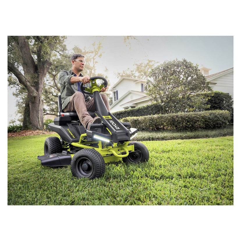 Batteridrevet plentraktor 48 V 50 Ah 76 cm