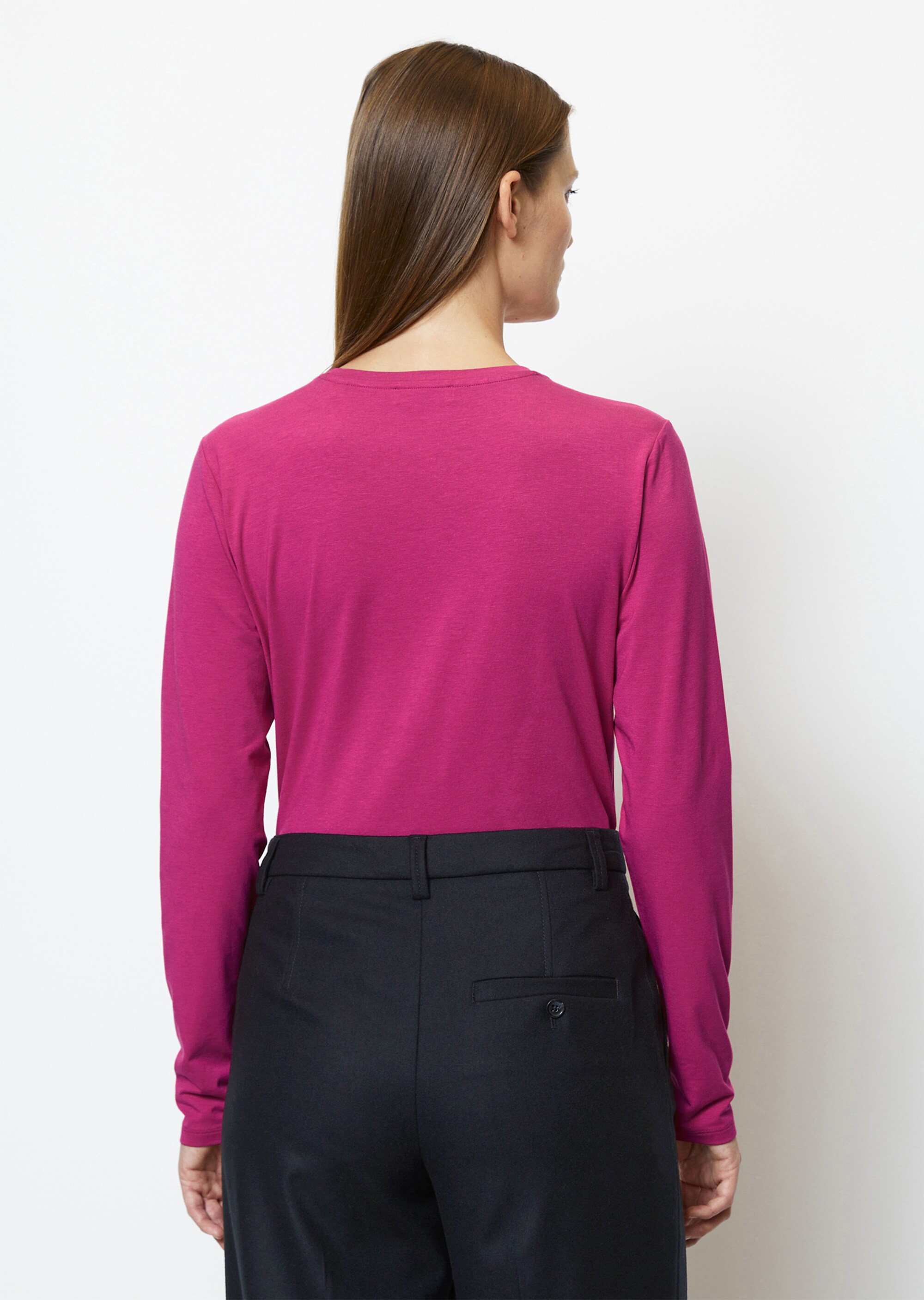Longsleeve regular aus OCS Blended TENCEL™ Modal