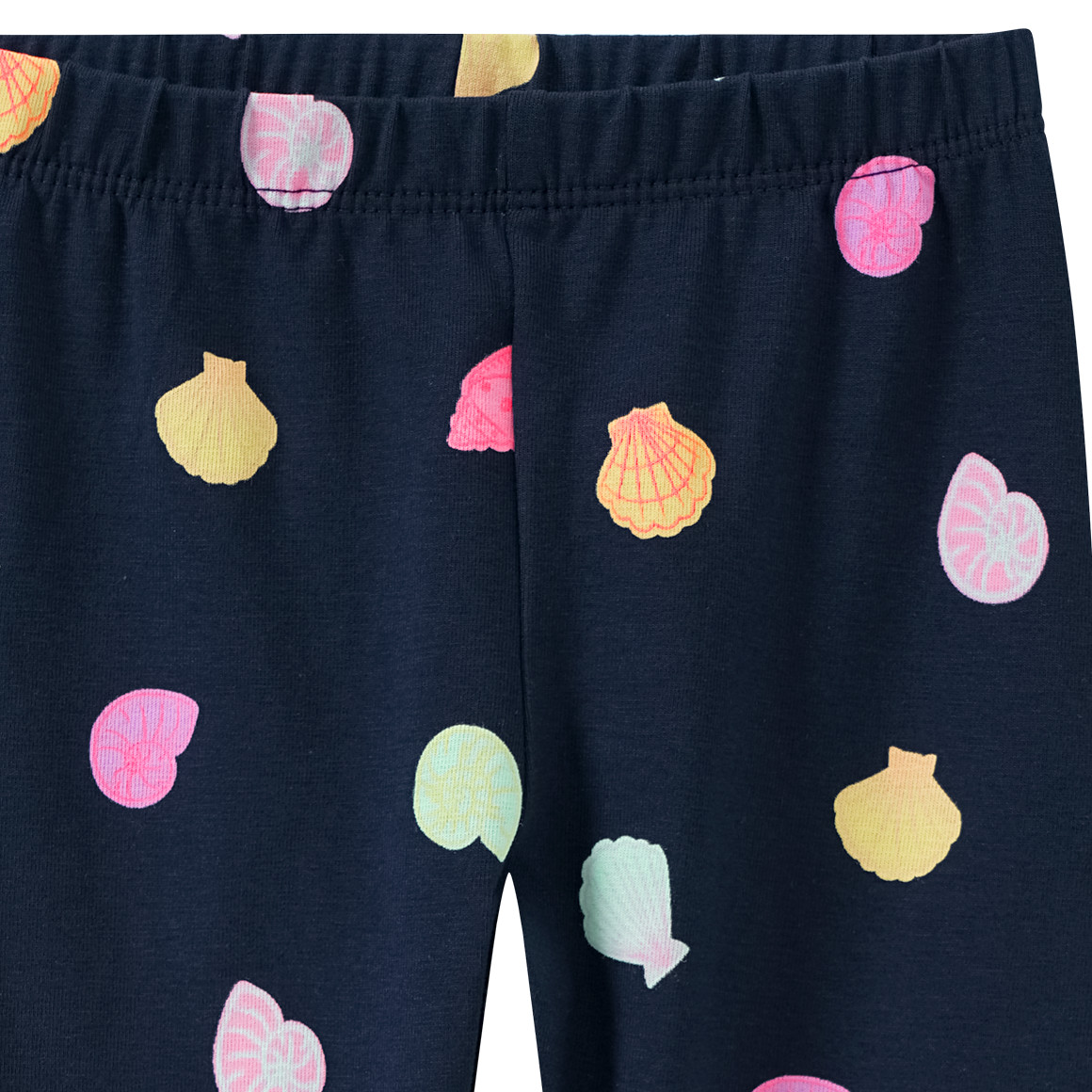Topomini Baby Capri-Leggings mit Allover-Print gelb / dunkelblau