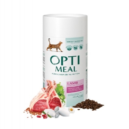 Alimento seco para gatos com digestão suave e ideal para cordeiros.