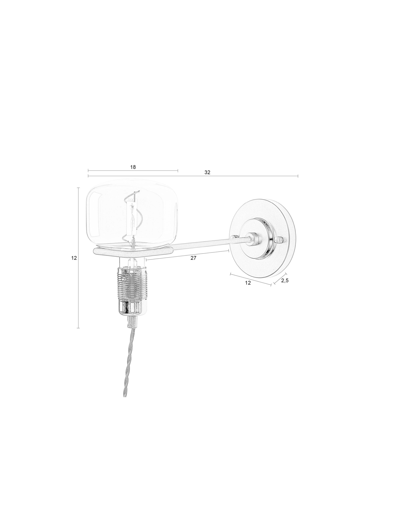 Wandlamp HAZY