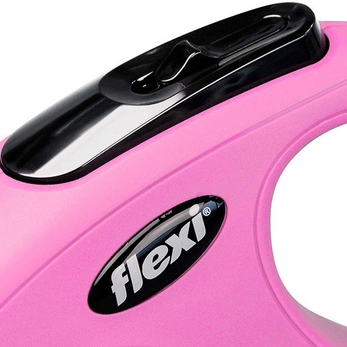 Nova guia extensível clássica para cães, rosa.