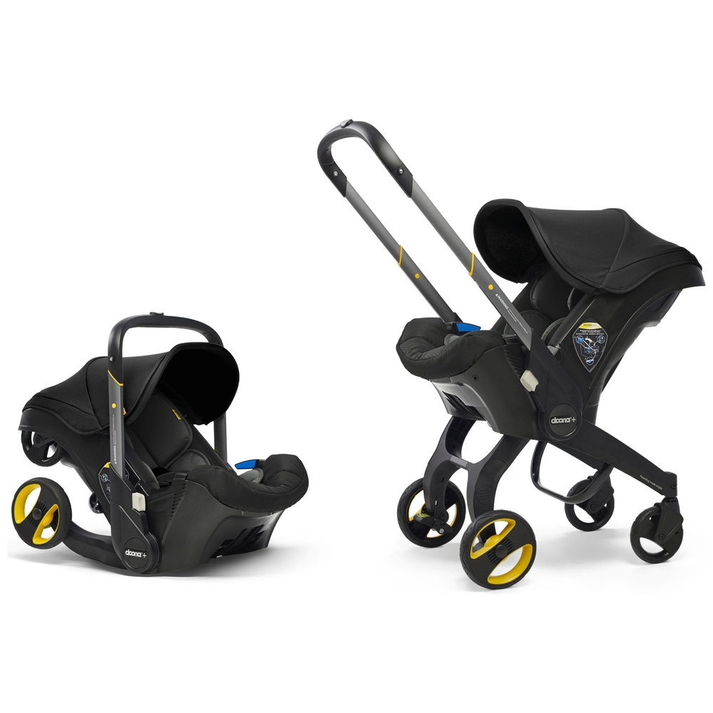 Doona Autositz und Kinderwagen Schwarz Gruppe 0+
