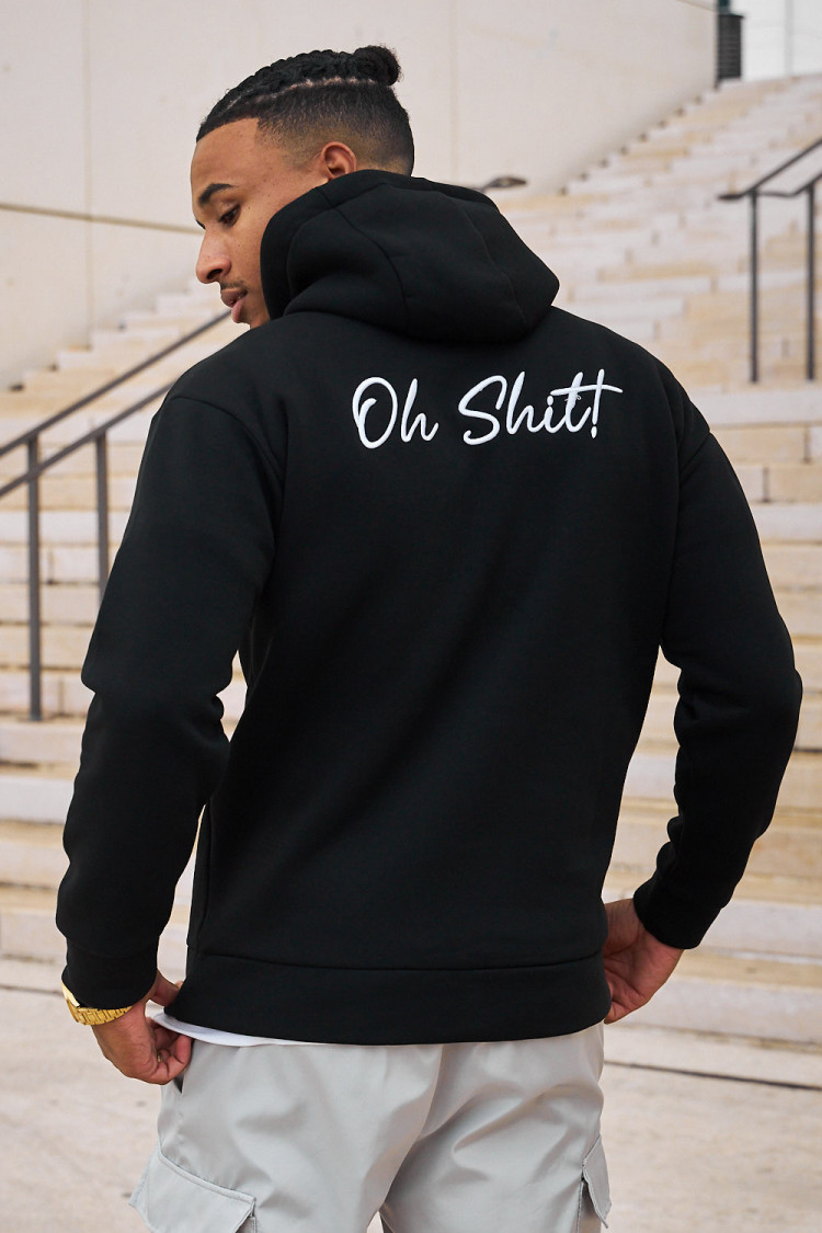Sweat à capuche noir 