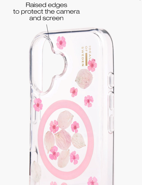 iPhone 16 Pro Max MagSafe Hardcase Hülle Clear Case Recycled (IDCLCMS-I2467P-548) - Cherry Blossom