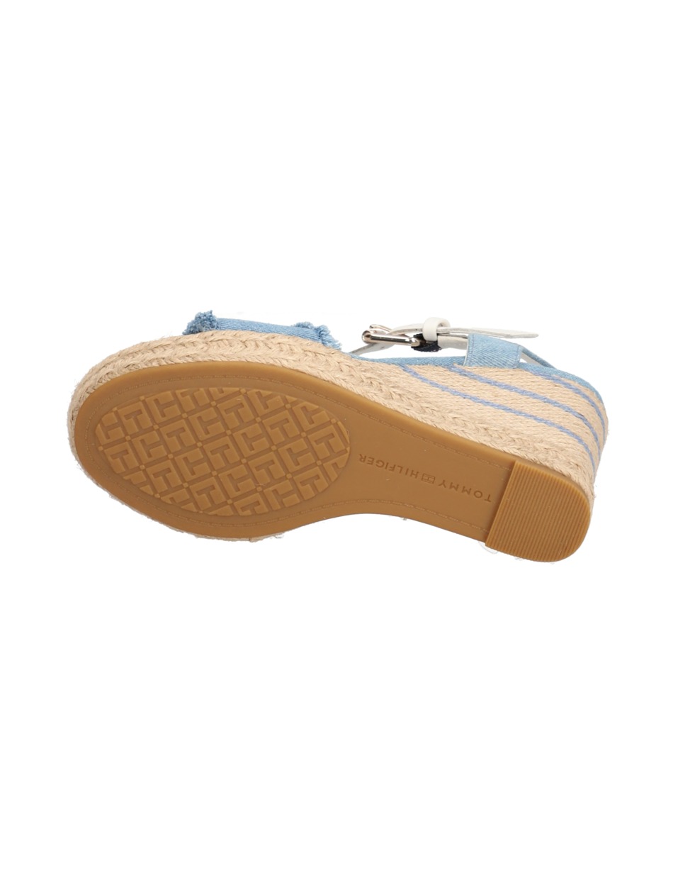 DENIM WEDGE SANDAL