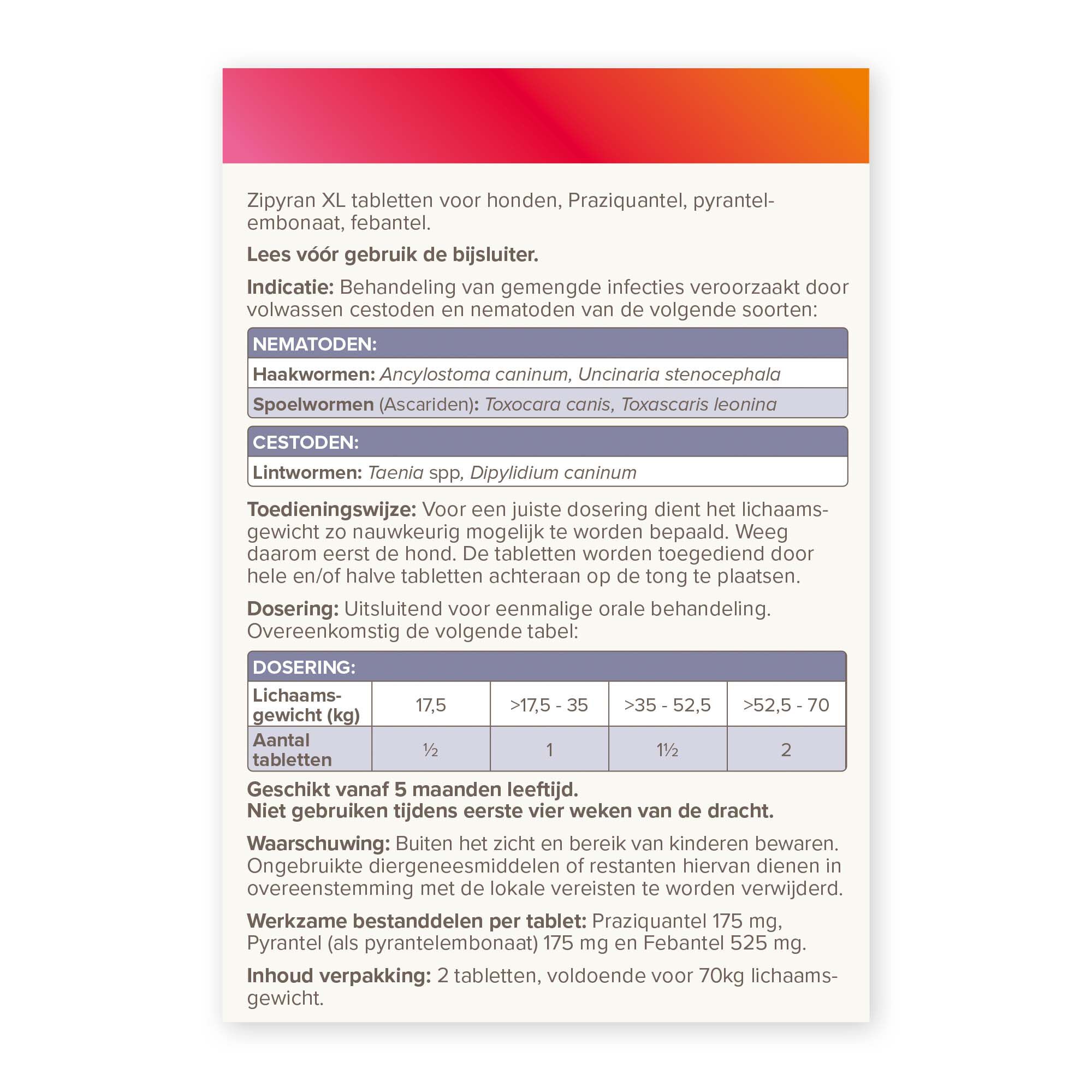 Beaphar All-in-one Tabletten - Ontwormen Hond - 2 Stuks - L