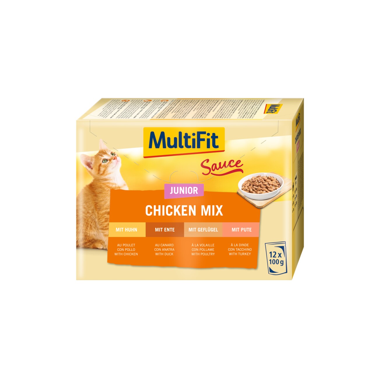 MultiFit Junior Sauce Chicken Mix Multipack 12x100 g