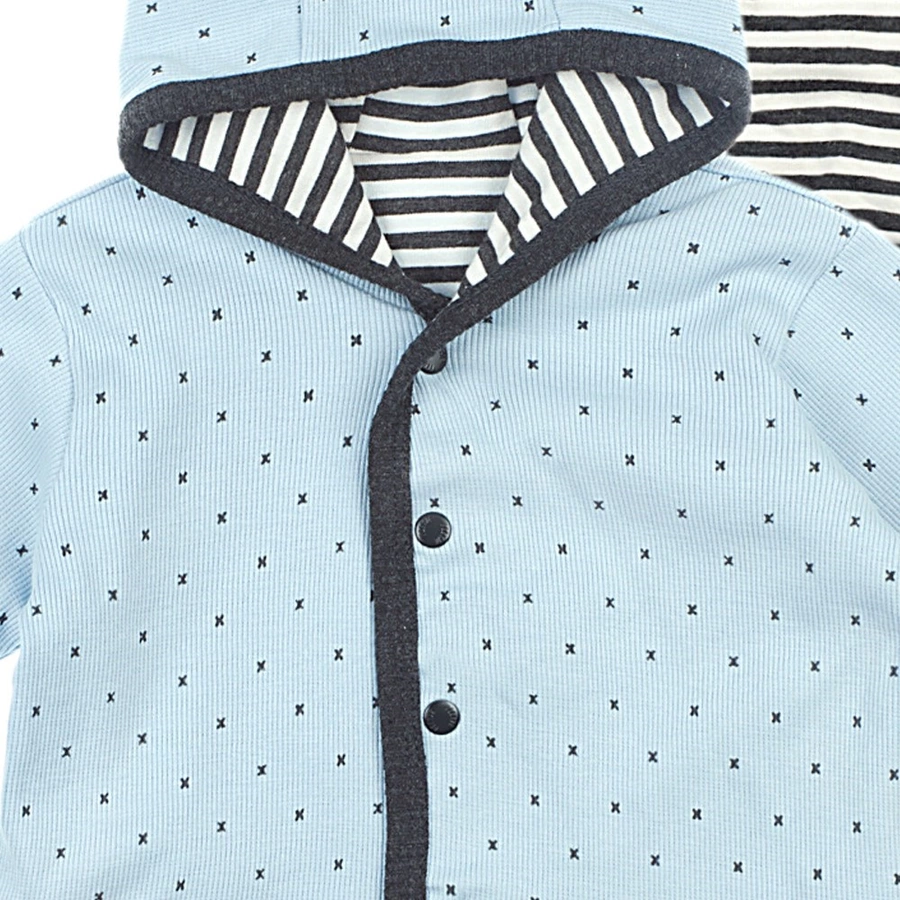 Feetje Wendejacke mit Kapuze Mini Person anthrazit-melange