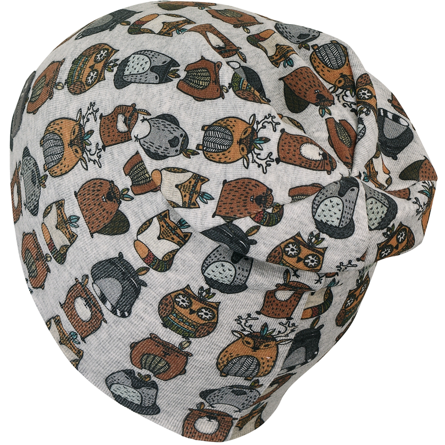 Sterntaler Beanie Waldtiere silber