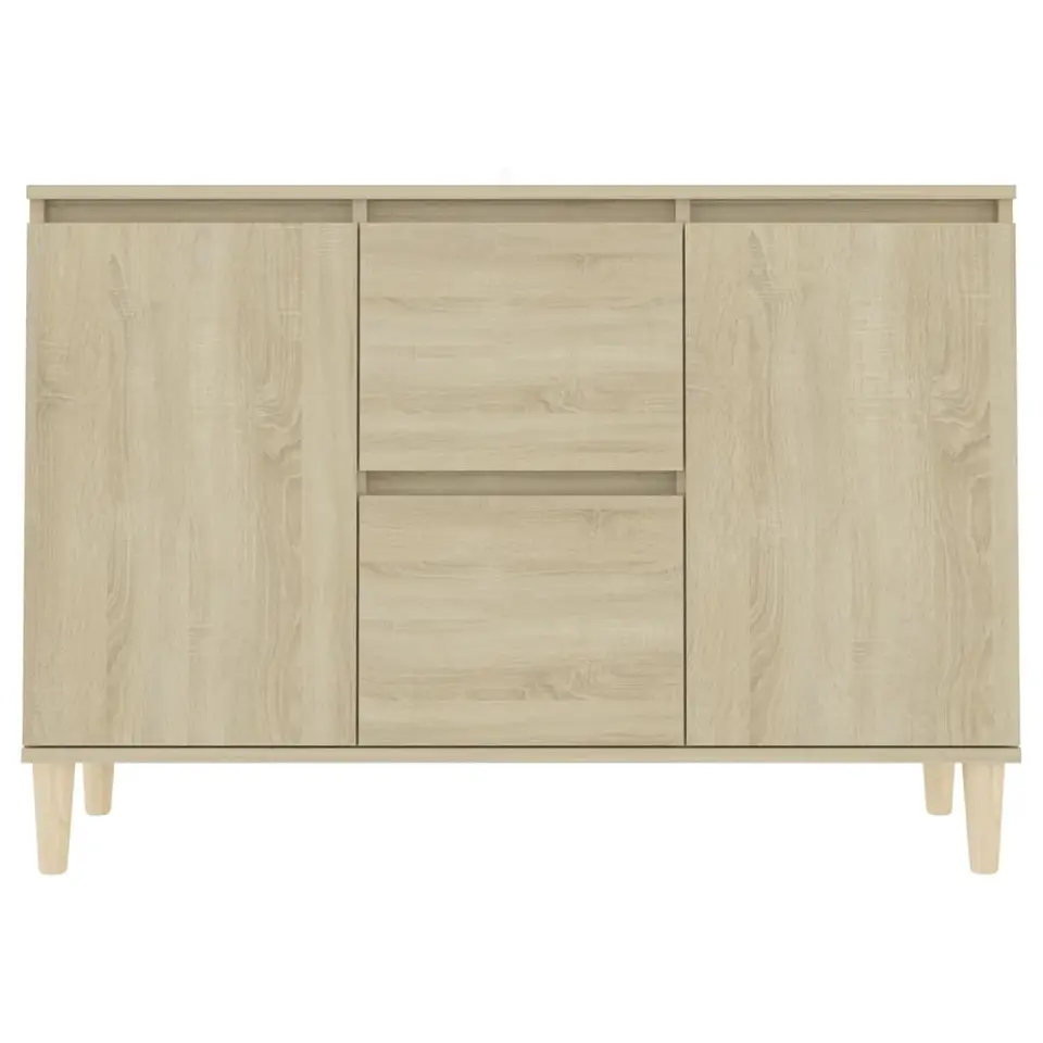vidaXL - Dressoir - Bruin - Bewerkt hout