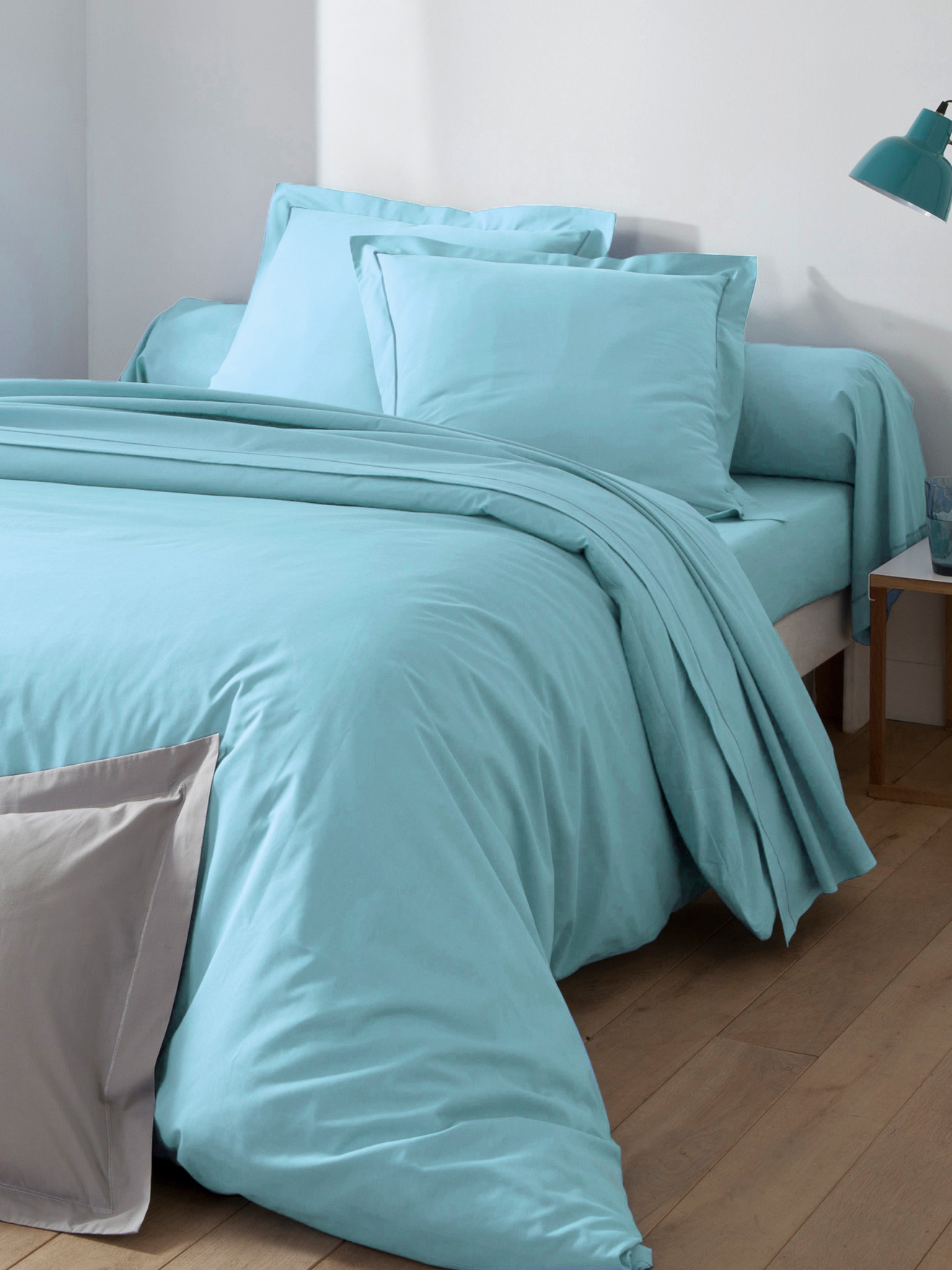 Drap en polycoton uni
