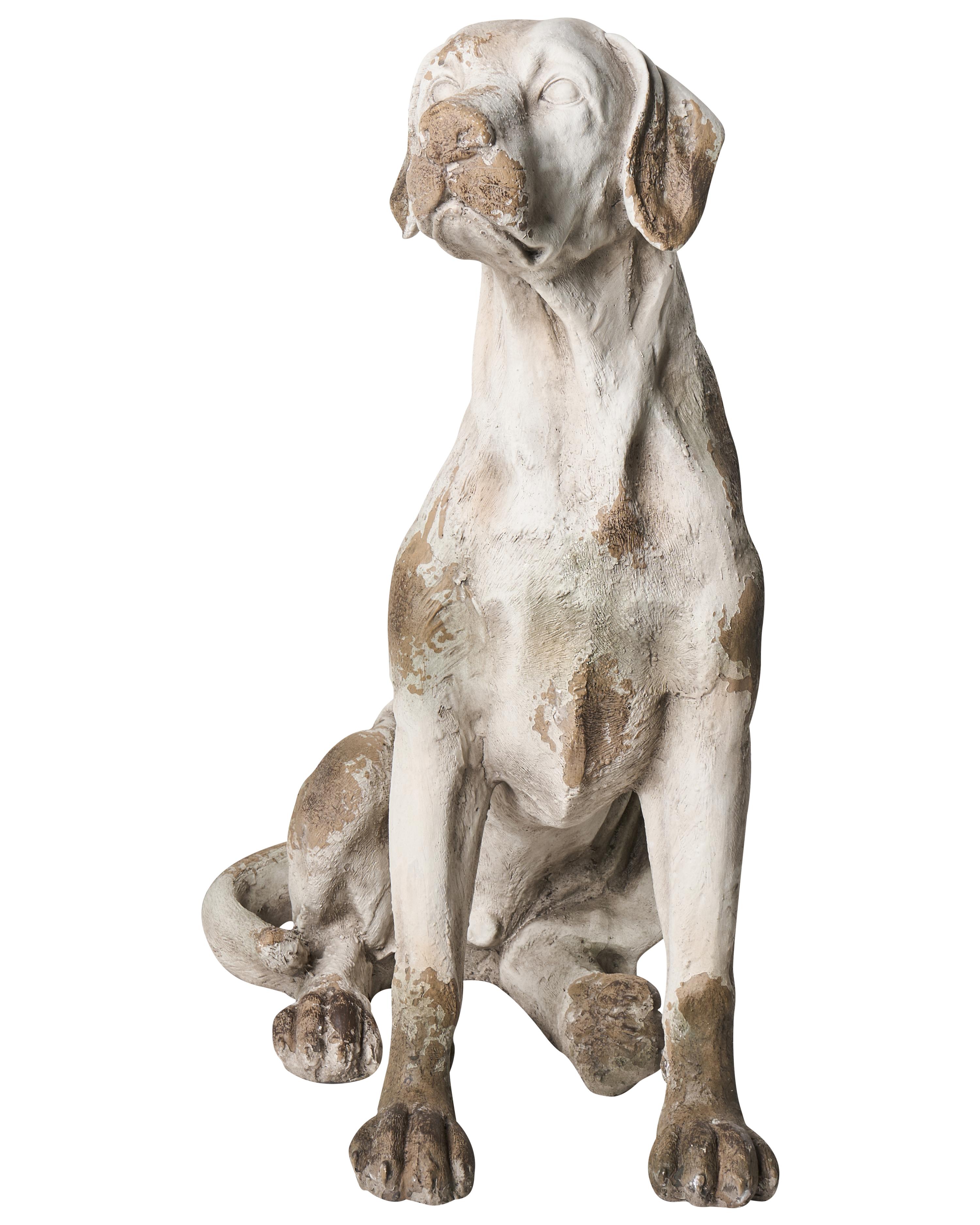 Tuinbeeld CETONA Hond Beige