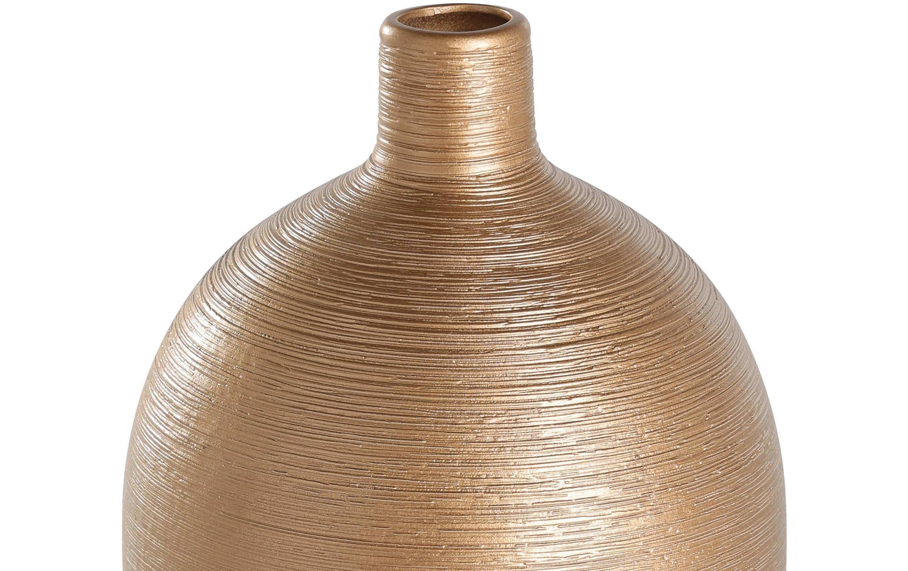 Vase Saryksu 35.5 cm, Gold/WeissBlumenvase