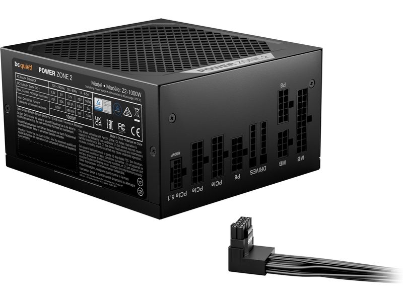 be quiet! Netzteil Power Zone 2 1000 W ATX-Netzteil mit 80 PLUS Platinum-Zertifizierung