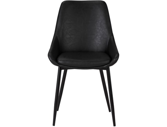 CONCEPT1 - Chaise Lot de 2 C. Bari noir PU