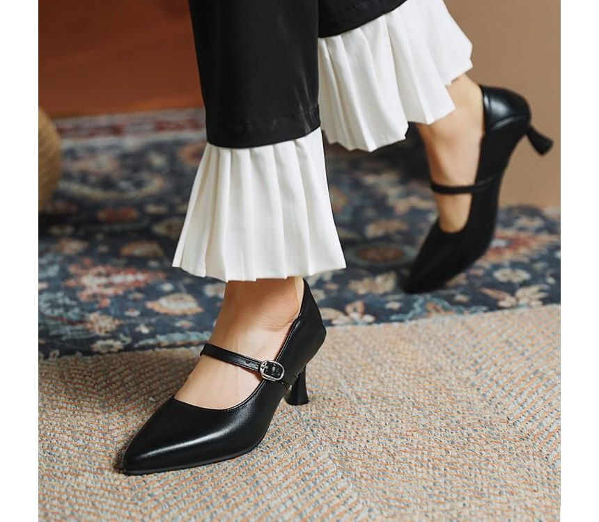 Freesia - Mary Jane pumps met puntige neus