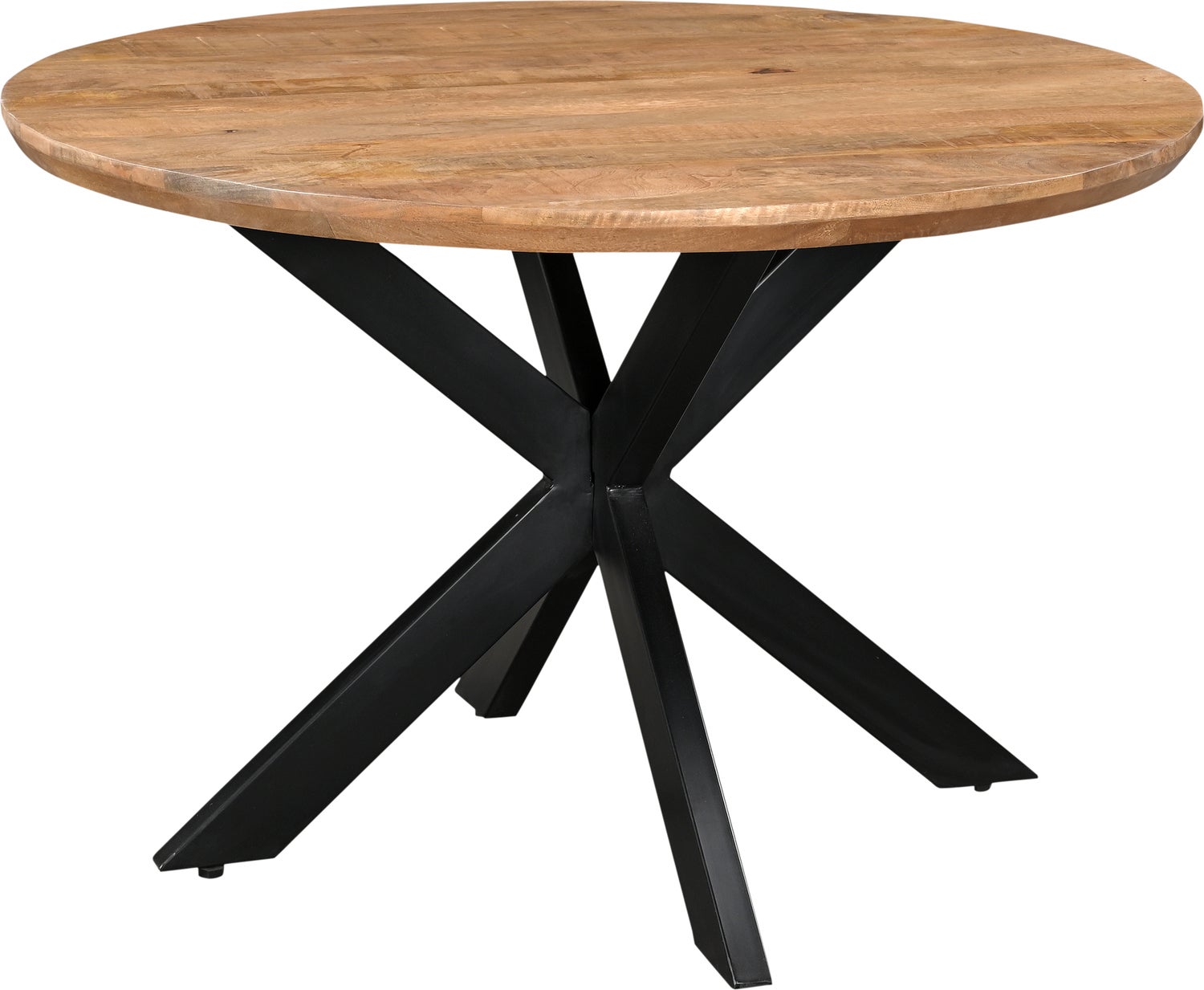 Livingfurn eettafel Jesper naturel / zwart D 120 H 75 cm