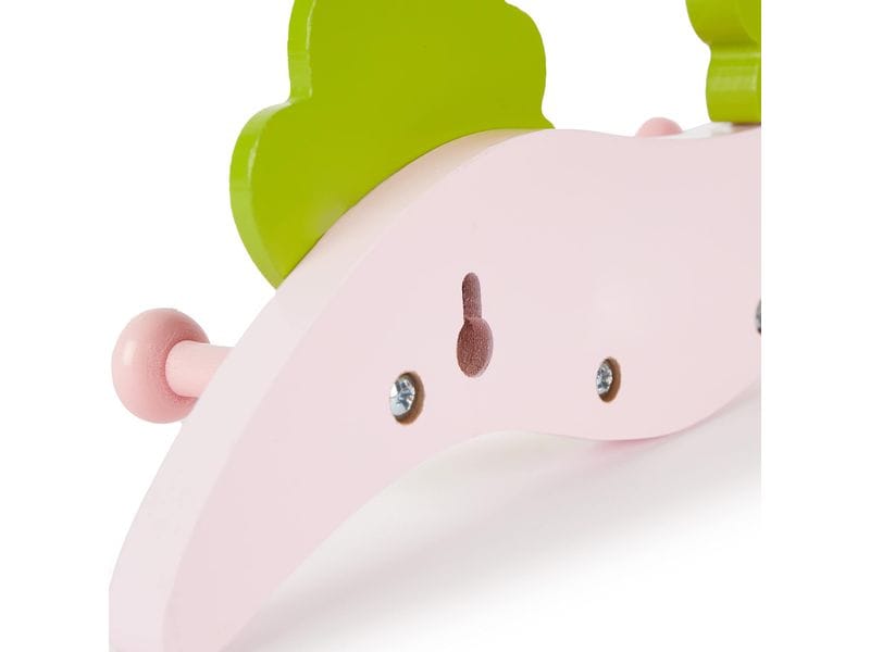 bieco Wandgarderobe Eule Rosa Garderobe mit Haken
