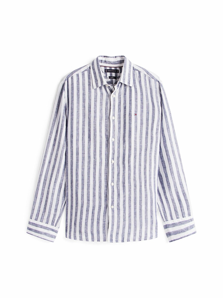 TOMMY HILFIGER<br>Camisa Oxford listrada