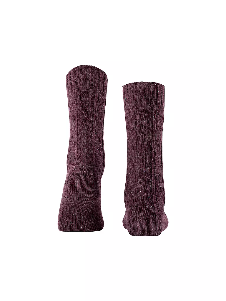 BURLINGTON Damen Socken TWEED TALES 36-41carbon merlot dunkelrot