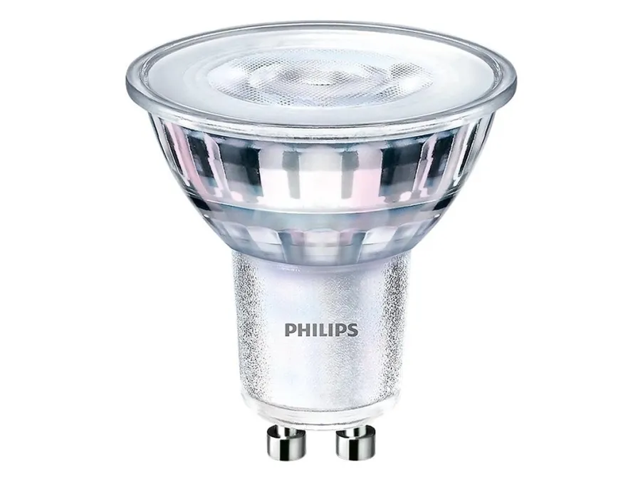 Philips LED Classic - LED-spot lyspære - GU10 - 4.9 W (tilsvarende 65 W) - klasse E - hvidt lys - 3000 K