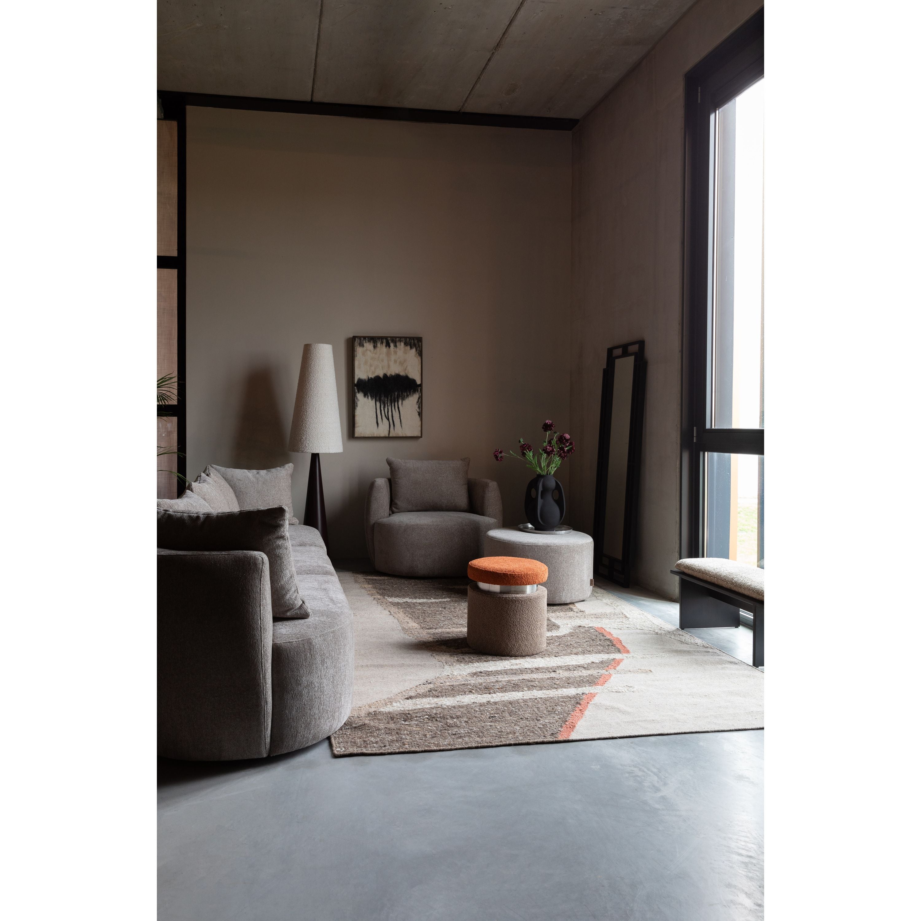 Dutchbone Rocca 4,5-zitsbank Cappuccino - Beige