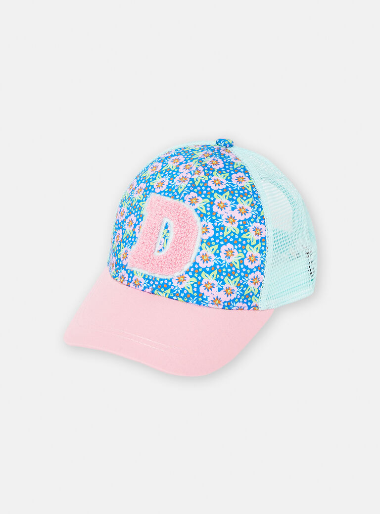 Casquette à motif fleurs pour fille