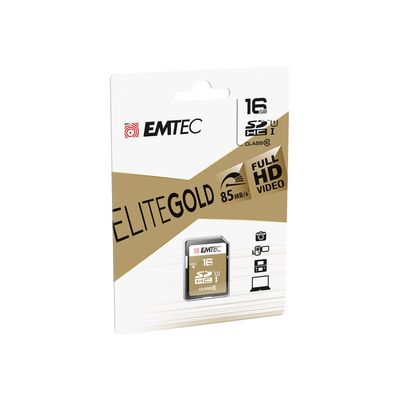 Emtec Elite Gold - carte mémoire 16 Go - Class 10 - SDHC UHS-I U1