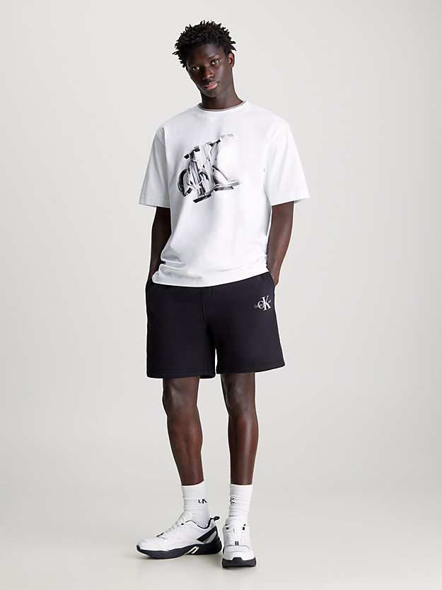 Camiseta oversized com monograma