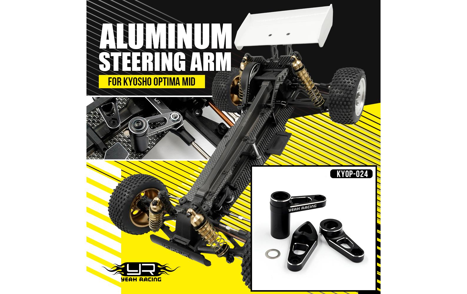 Steering ArmAluminium-Lenkhebel für Kyosho Optima Mid