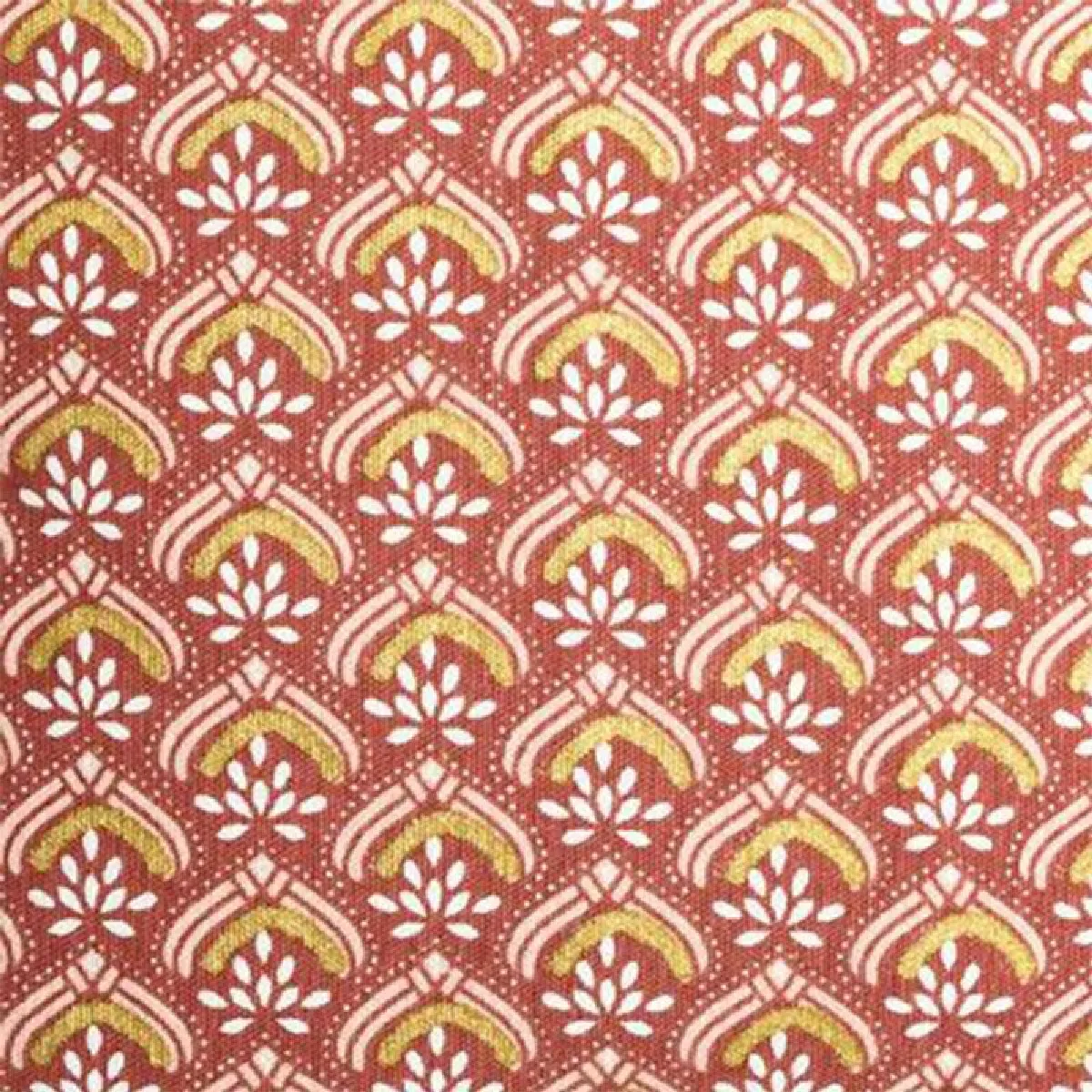 Housse de coussin imprimé Hindou 40x40 cm Rouge