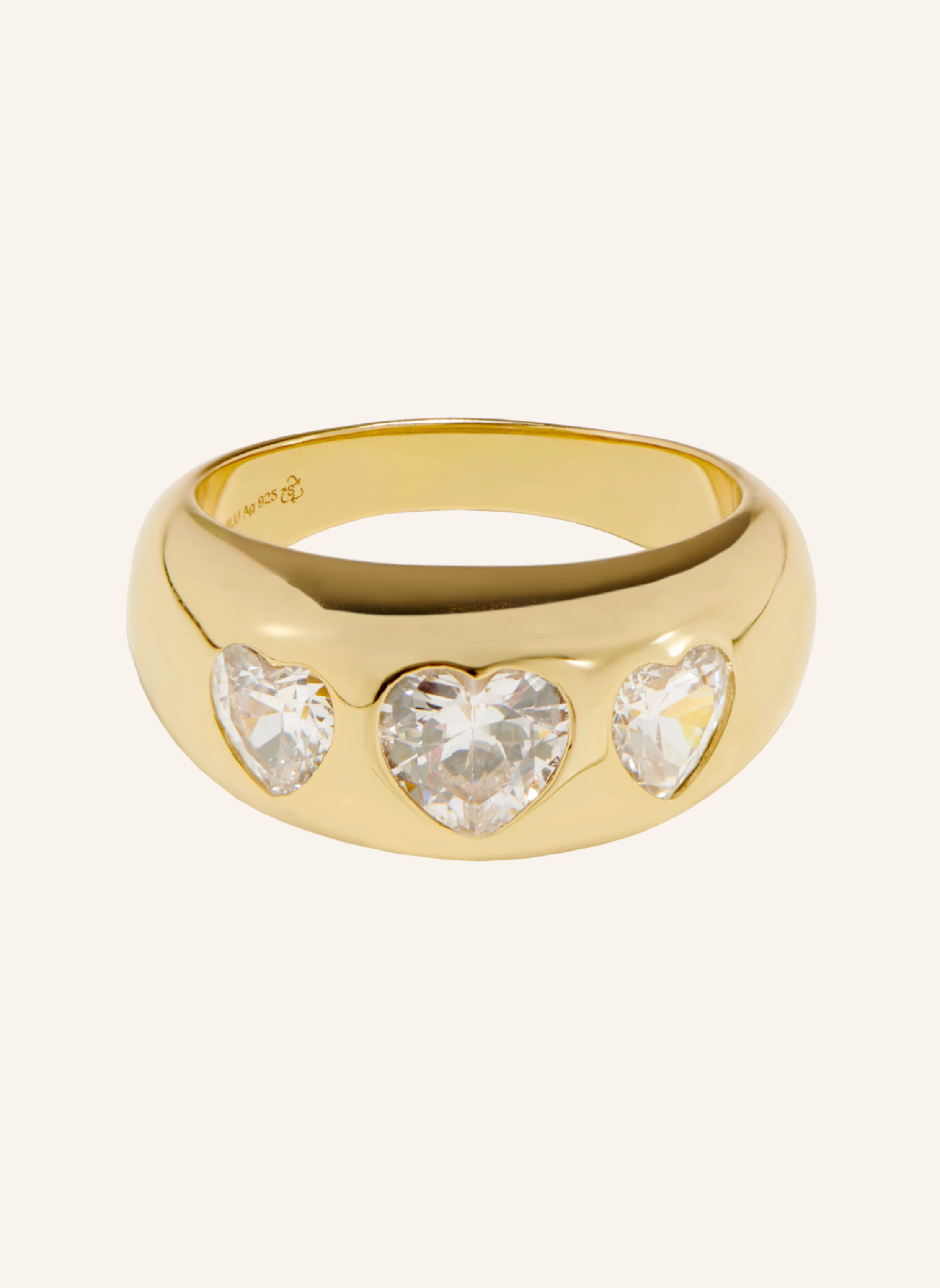 OHH LUILU Ring HEART DOME RING by GLAMBOU