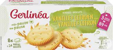 Gerlinéa Ma Pause Biscuits Saveur Vanille Et Citron Pièces 156g