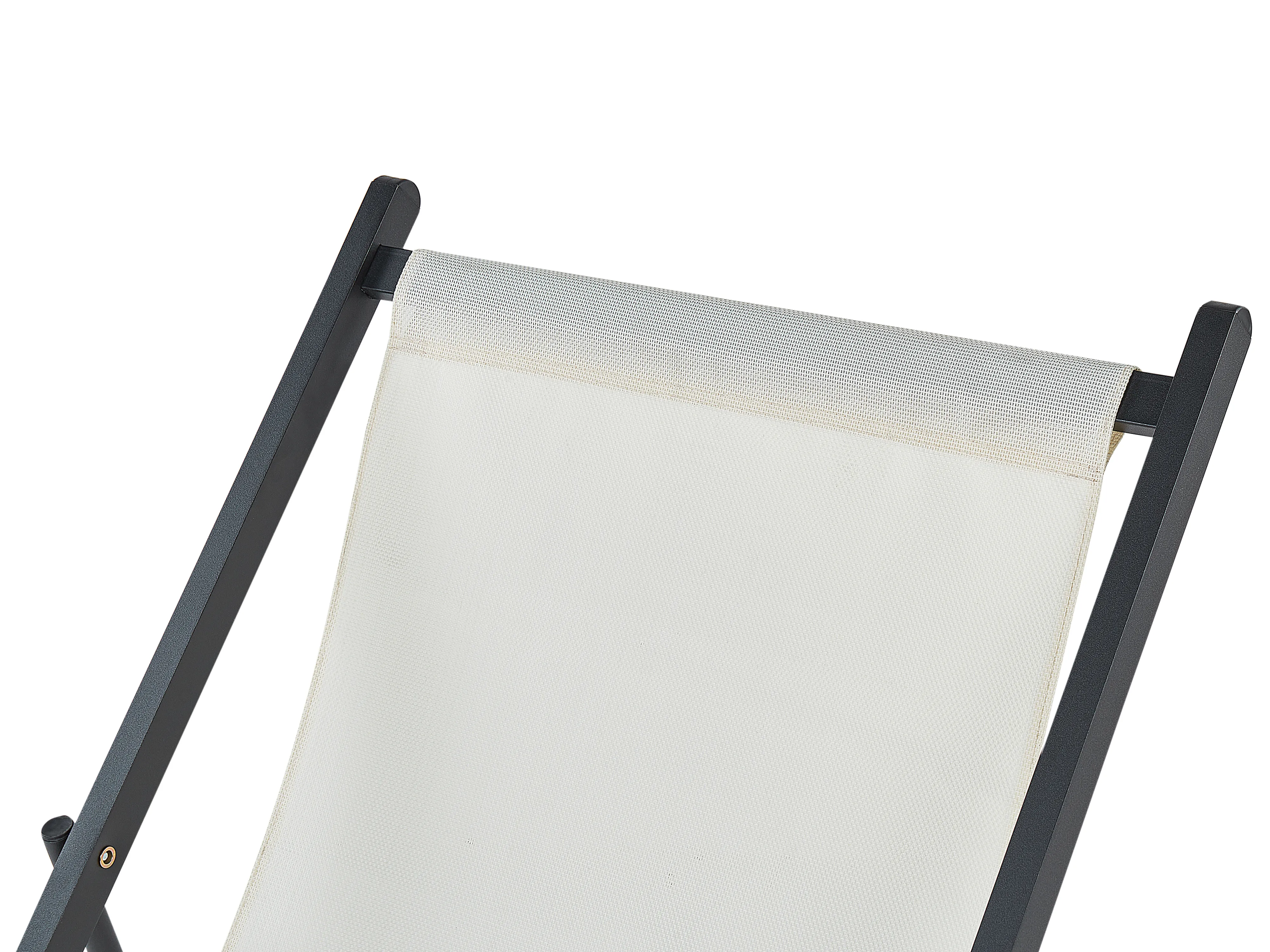 Inklapbare ligstoel LOCRI II Metaal Lichtbeige